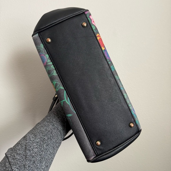 Disney Loungefly Alice in Wonderland Floral Satchel and Full Zip Wallet Set - Picture 4 of 12